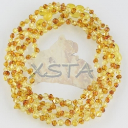 Baby amber necklace polished light cognac Baby amber necklace polished light cognac